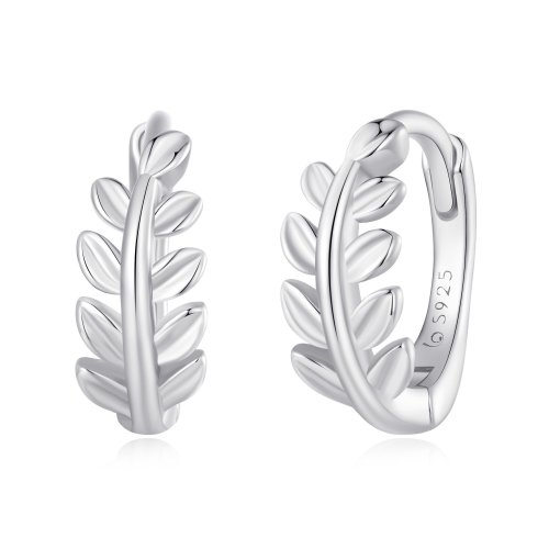 Aros de hojas al estilo Pandora - BSE500-A