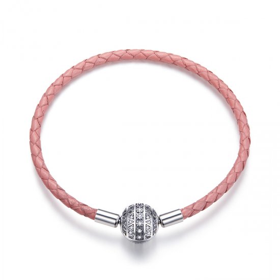 Pulsera de Emoción Femenina de Cuero al Estilo Pandora - SCB114 - Haga click en la imagen para cerrar