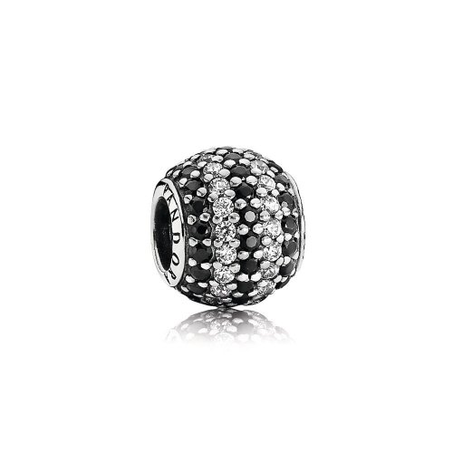 Charm Pavé Rayas Negras - PANDORA