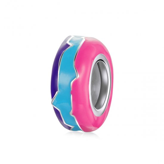 Estilo Pandora Plata Cyberpunk - Encanto espaciador de cuentas deslumbrantes - SCC1843 - Haga click en la imagen para cerrar