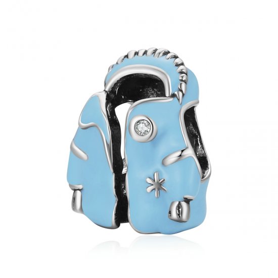 Charm tipo Pandora de chaqueta de plumas azul cielo - SCC1999 - Haga click en la imagen para cerrar