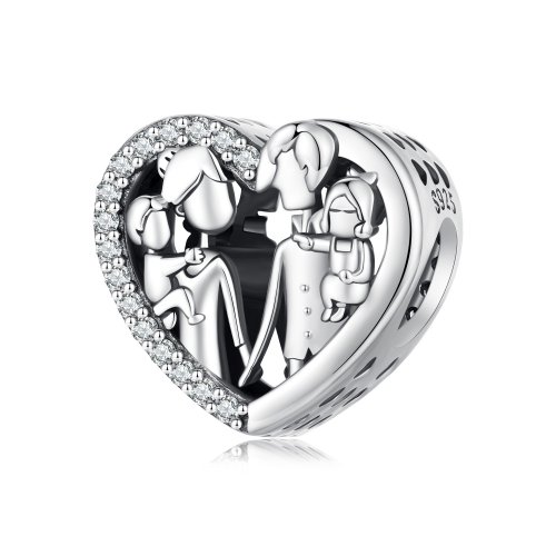 Aretes tipo aros de estilo Pandora con diseño de mapache - SCE1603
