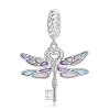 Colgante con forma de llave de libélula estilo PANDORA - BSC603