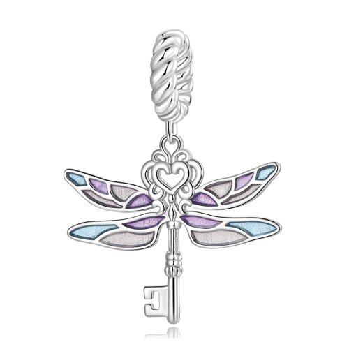 Colgante con forma de llave de libélula estilo PANDORA - BSC603
