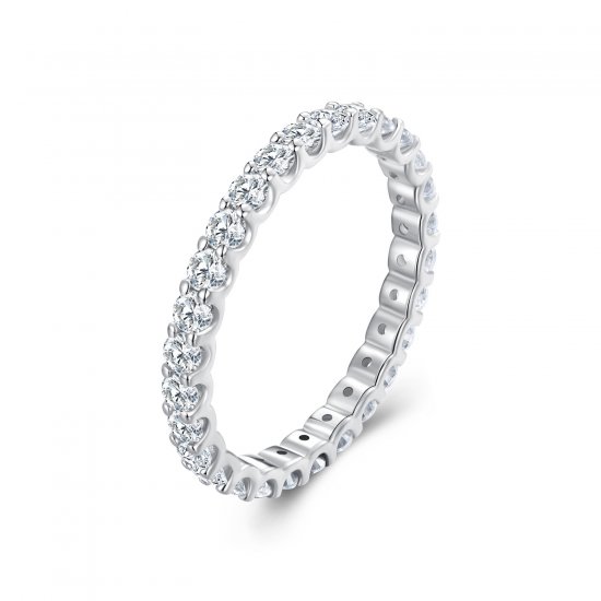 Anillo de estilo Pandora con Moissanita - MSR034 - Haga click en la imagen para cerrar
