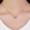 Charm de copo de nieve brillante plateado al estilo Pandora - SCC719