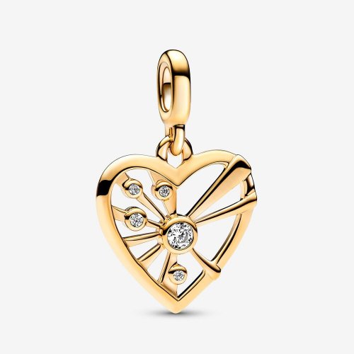 Charm de Medallón Corazón y Rayos de Pandora ME - 762691C01