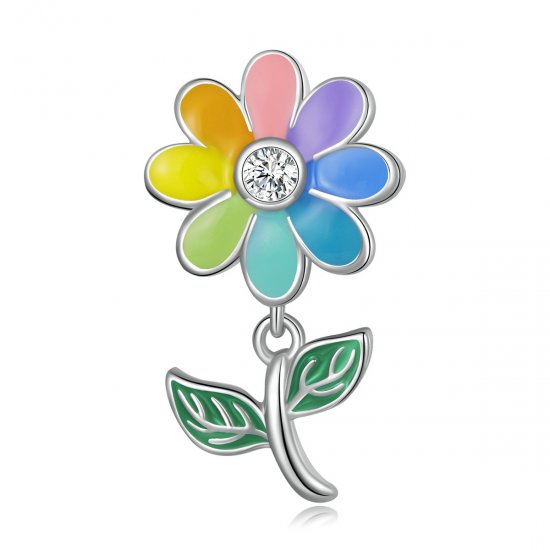 Encanto de girasol colorido estilo Pandora - SCC2088 - Haga click en la imagen para cerrar