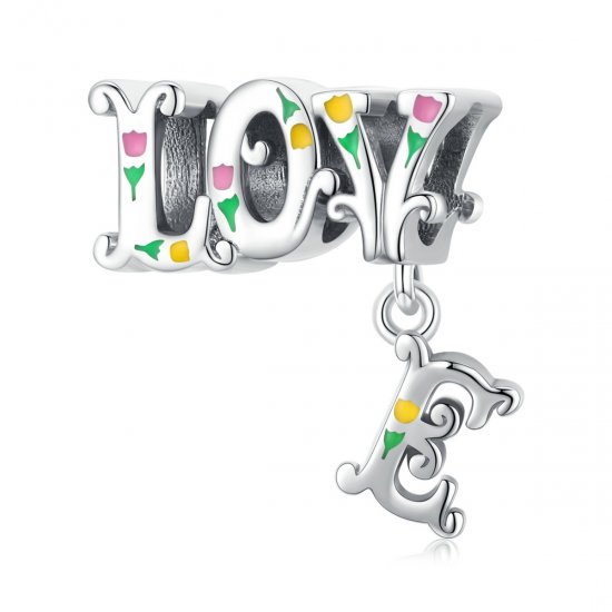 Encanto de letras tridimensionales de estilo Pandora - BSC518 - Haga click en la imagen para cerrar