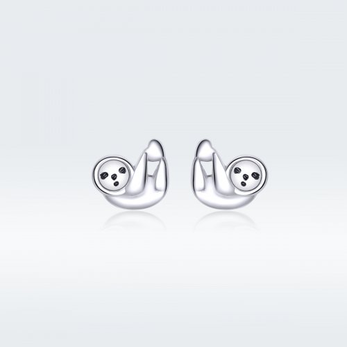Aretes estilo Pandora con pequeño perezoso - BSE303