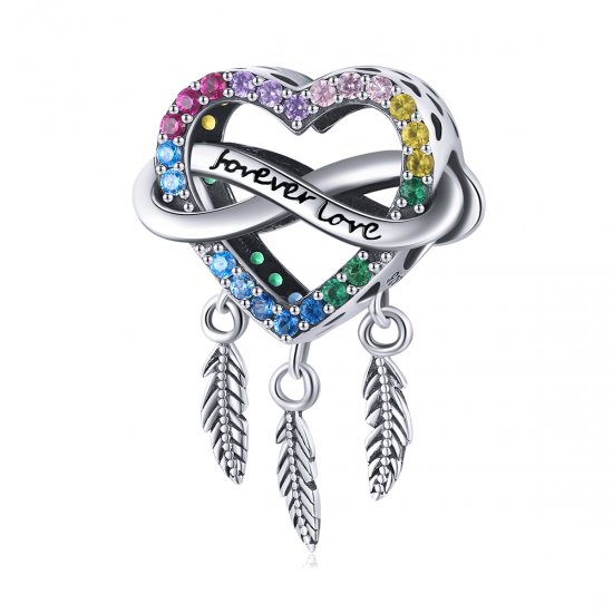 Charm estilo Pandora Love Dream Catcher - BSC506 - Haga click en la imagen para cerrar