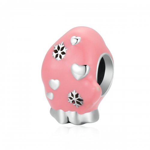Charm estilo Pandora de guantes rosados - SCC2001
