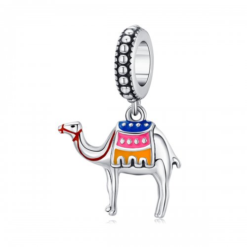 Pendiente de camello de plata con estilo Pandora - SCC1376