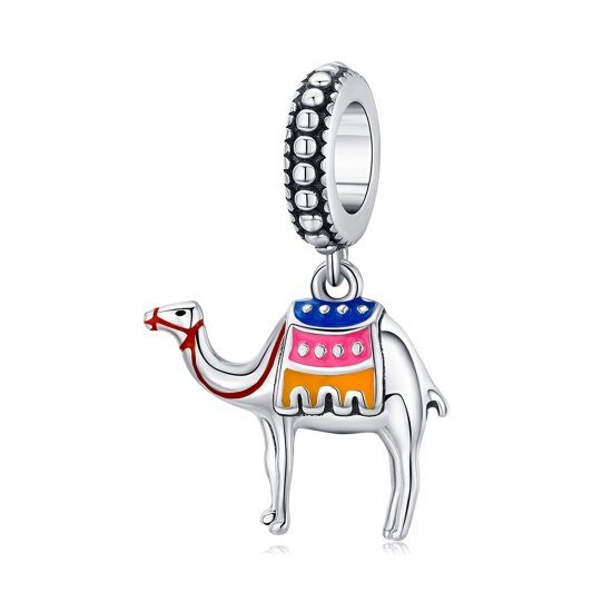 Pendiente de camello de plata con estilo Pandora - SCC1376 - Haga click en la imagen para cerrar