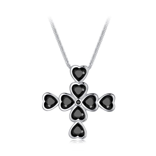 Collar estilo Pandora con cruz - BSN335