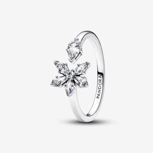 Anillo abierto de la colección Pandora Sparkling Herbarium Cluster - 192611C01
