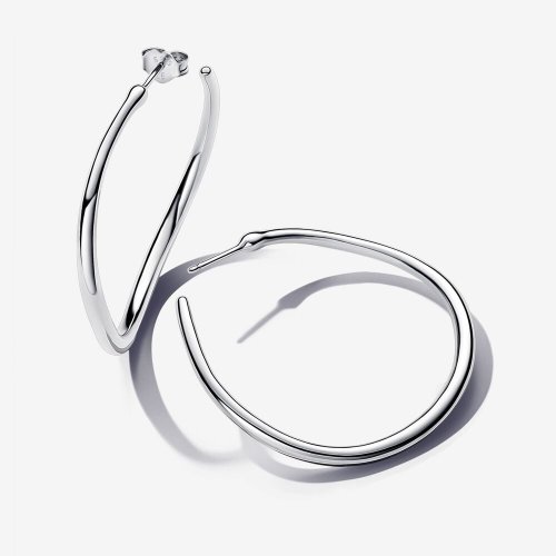 Pendientes Pandora de Aro Abierto de 42 mm Forma Orgánica - 293299C00