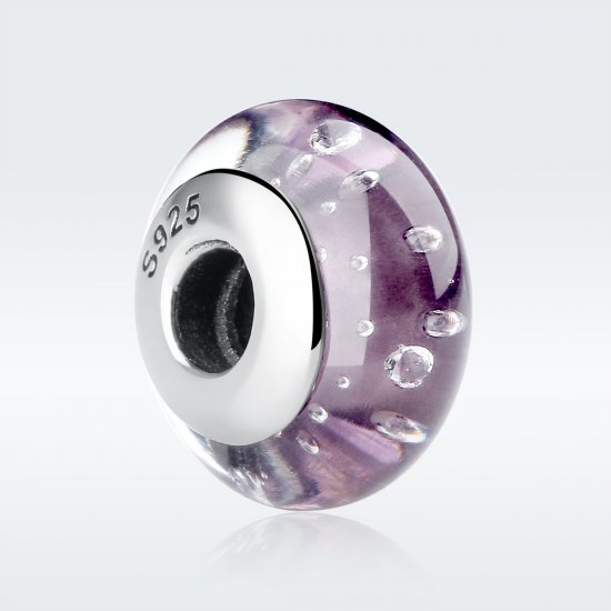 Charm de vidrio morado estilo Pandora - SCZ001 - Haga click en la imagen para cerrar