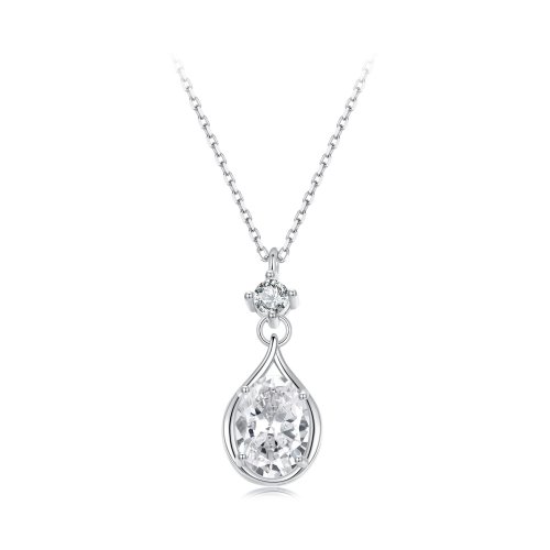 Collar con forma de lágrima estilo PANDORA - BSN402