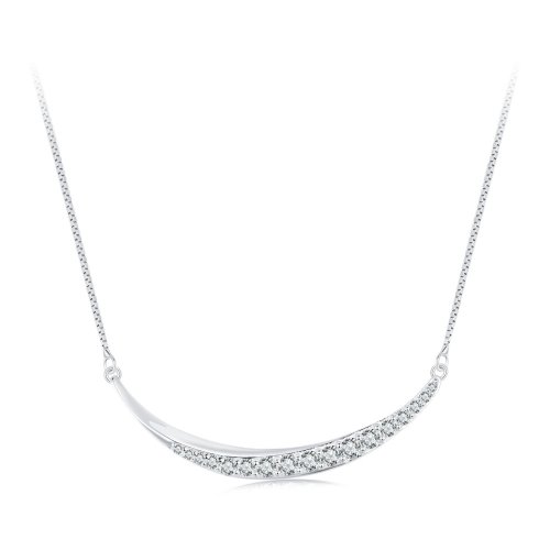 Collar con sonrisa de luna estilo PANDORA - BSN374