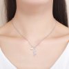 Collar de Plata estilo Pandora con Colgante de Gatito Juguetón - SCN175