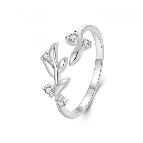 Anillo con forma de hoja estilo PANDORA - BSR562-E - Haga click en la imagen para cerrar
