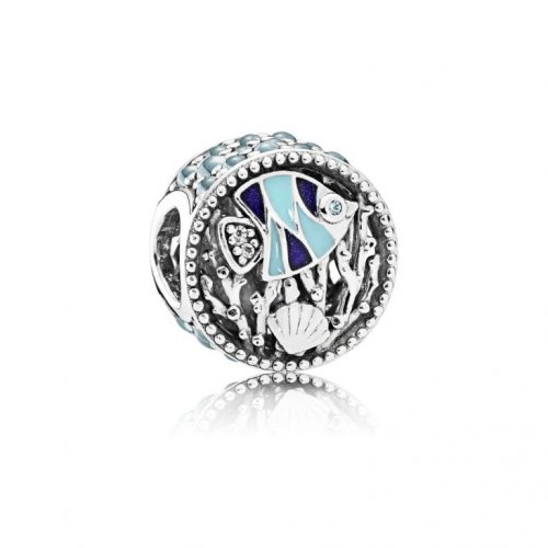 Charm en plata de ley Vida en el Océano - PANDORA