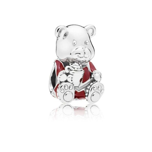 Charm PANDORA en plata de ley Oso de Navidad - 797564ENMX