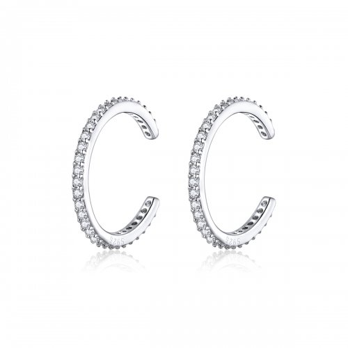 Aros de plata estilo Pandora simples - SCE842