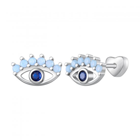 Estilo Pandora Ojos de Diablo Pendientes de Dos Formas - SCE1581 - Haga click en la imagen para cerrar