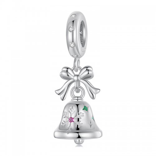 Colgante de campana navideña estilo PANDORA - BSC1067