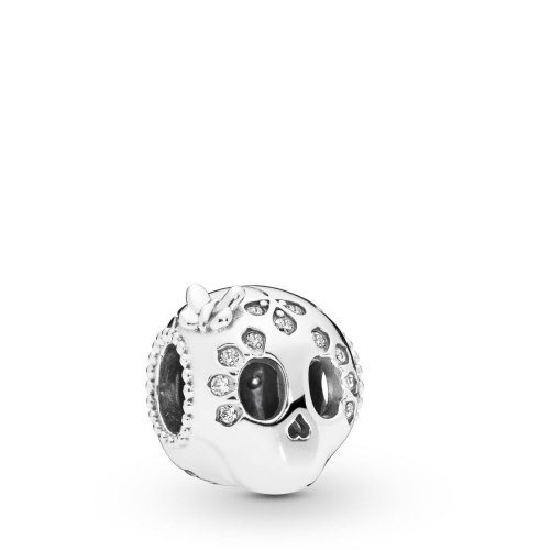 Charm PANDORA en plata de ley Calavera Brillante - 797866CZ