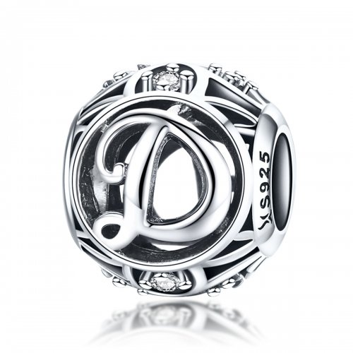 Charm Letra D estilo Pandora - SCC738-D