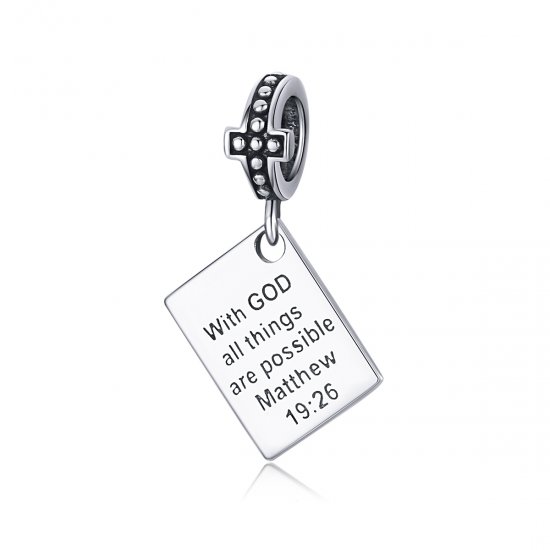 Colgante Biblia Plata Estilo Pandora - SCC1424 - Haga click en la imagen para cerrar