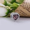 Charm en plata de ley Corazones radiantes PANDORA