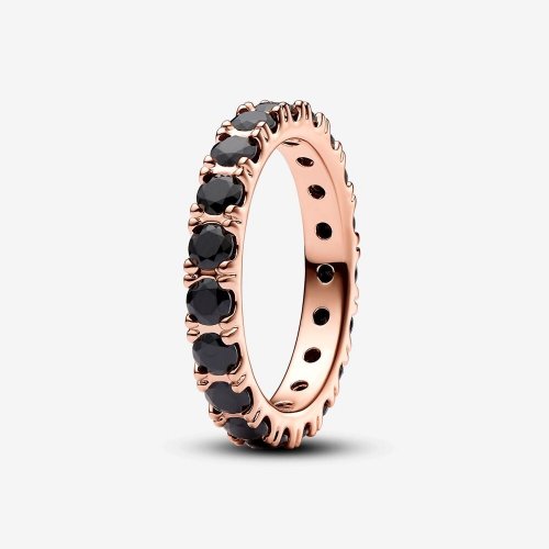 Anillo Pandora Eternity Fila Negra Brillante - 180050C02