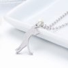 Collar de Plata estilo Pandora con Colgante de Gatito Juguetón - SCN175