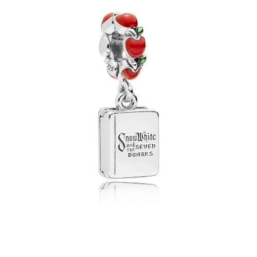 Charm colgante en plata de ley Libro de Blancanieves y Los Siete Enanitos -
