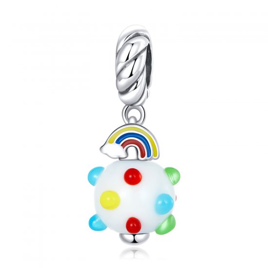 Colgante de vidrio arcoíris estilo Pandora - SCC2225 - Haga click en la imagen para cerrar
