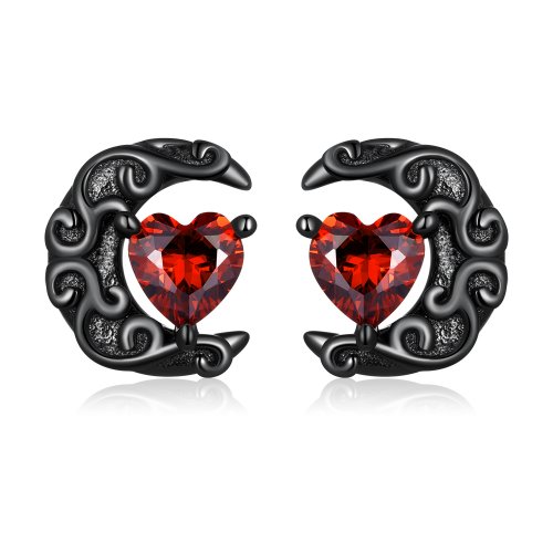 Aretes estilo Pandora con luz de luna y noche oscura - SCE1519