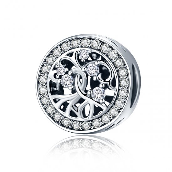 Charm estilo Pandora de plata con árbol de la vida - SCC616 - Haga click en la imagen para cerrar
