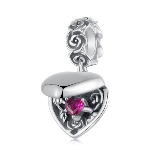 Caja de propuesta romántica en forma de rosa estilo PANDORA - SCC2701