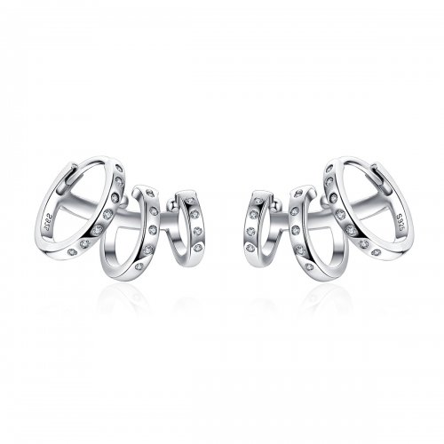 Estilo Pandora Aro para la Oreja de Chica Punk - BSE085