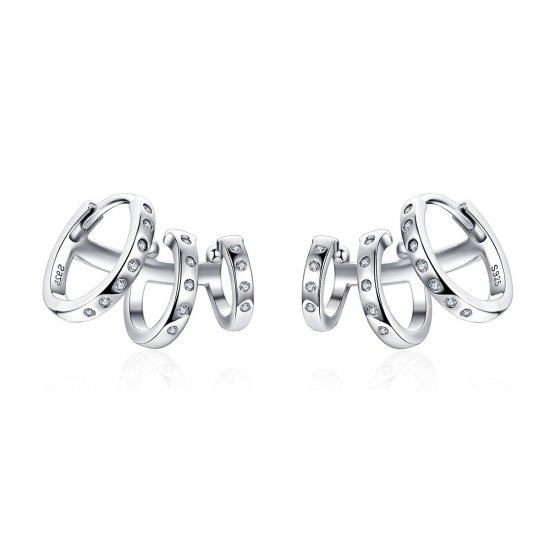 Estilo Pandora Aro para la Oreja de Chica Punk - BSE085 - Haga click en la imagen para cerrar