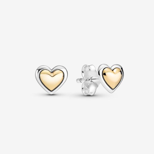 Pendientes de corazón dorado en forma de cúpula PANDORA - 299389C00