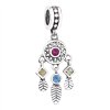 Charm colgante en plata de ley Pluma PANDORA