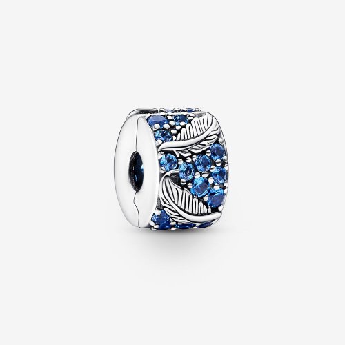 PANDORA Pluma Curvada y Abalorio con Pavé - 792552C01