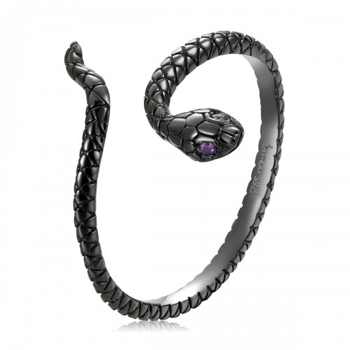 Anillo abierto estilo Pandora con serpiente mística - BSR236