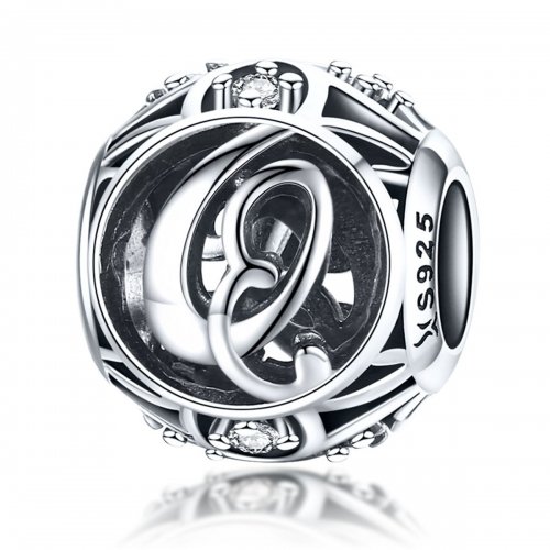 Charm estilo Pandora con letra Q - SCC738-Q