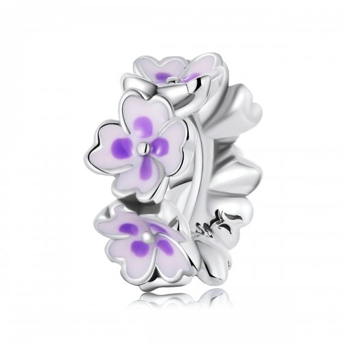 Charm separador estilo Pandora con flores - SCC2212